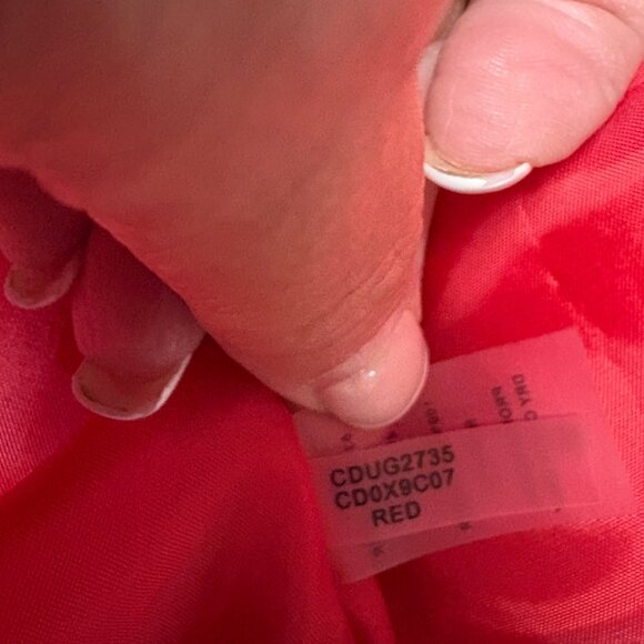 Calvin Klein Red Sleeveless Fit and Flare Dress Womens Sz 8 Classic Office Party - Picture 8 of 9